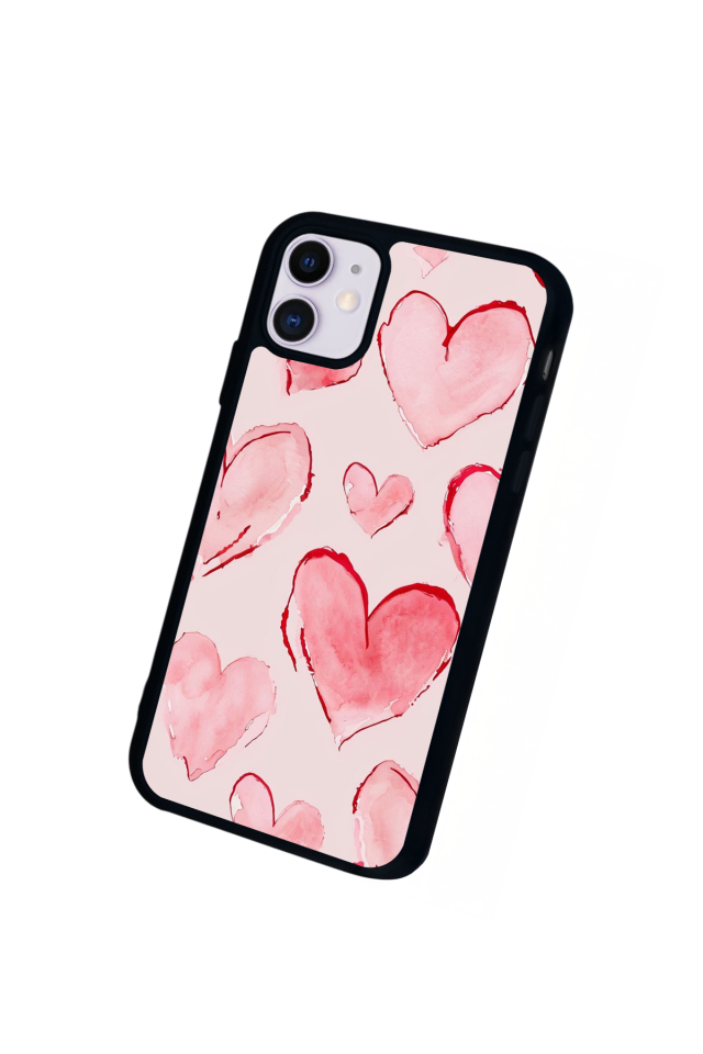 iPhone 11 Uyumlu Kalp Love Tasarımlı Glossy Premium Kılıf