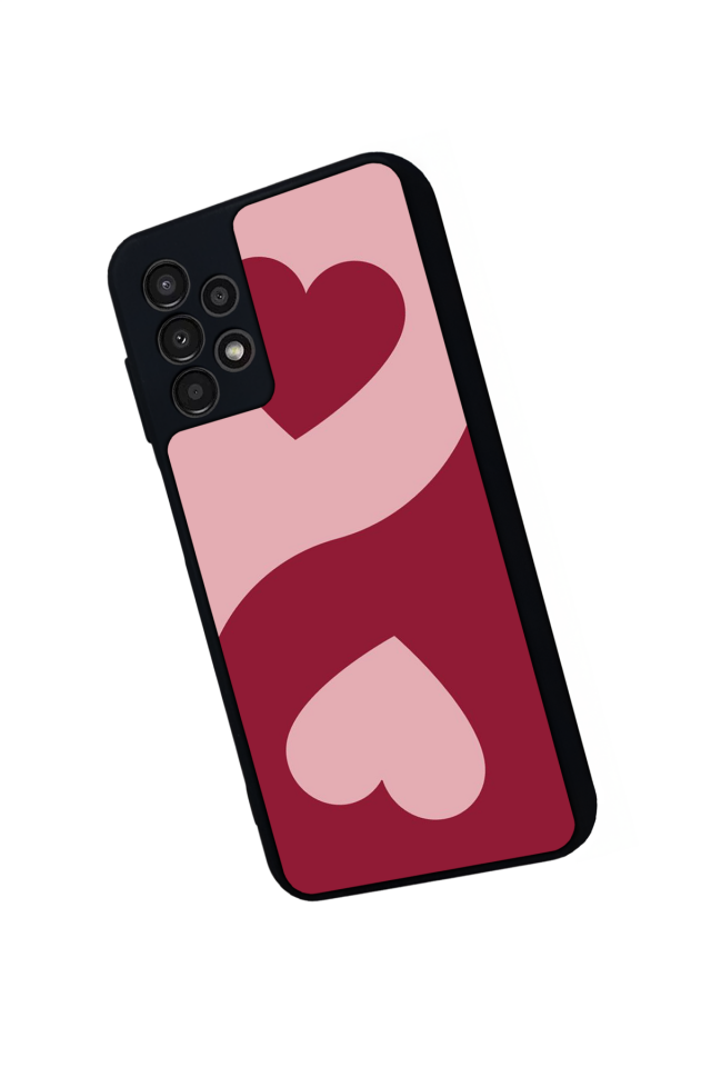 Samsung Galaxy A13 Uyumlu Kalp Love Tasarımlı Glossy Premium Kılıf