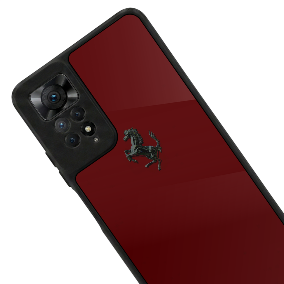 Xiaomi Redmi Note 12 Pro Uyumlu Kirmizi Tasarımlı Glossy Premium Kılıf