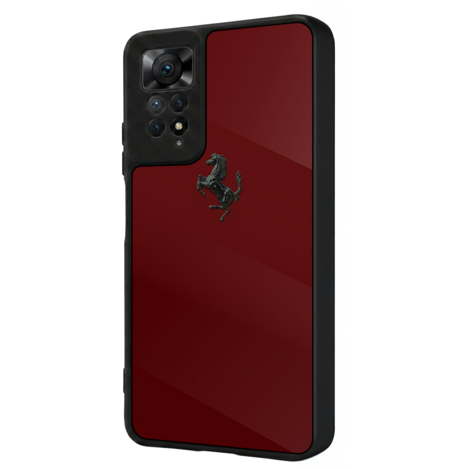 Xiaomi Redmi Note 12 Pro Uyumlu Kirmizi Tasarımlı Glossy Premium Kılıf