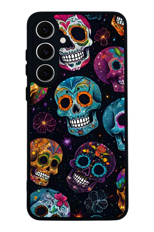 Samsung Galaxy A16 Uyumlu KuruKafa Tasarımlı Glossy Premium Kılıf