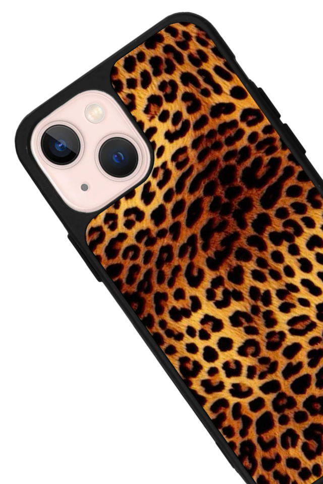 iPhone 13/14 Uyumlu Leopar Tasarımlı Glossy Premium Kılıf