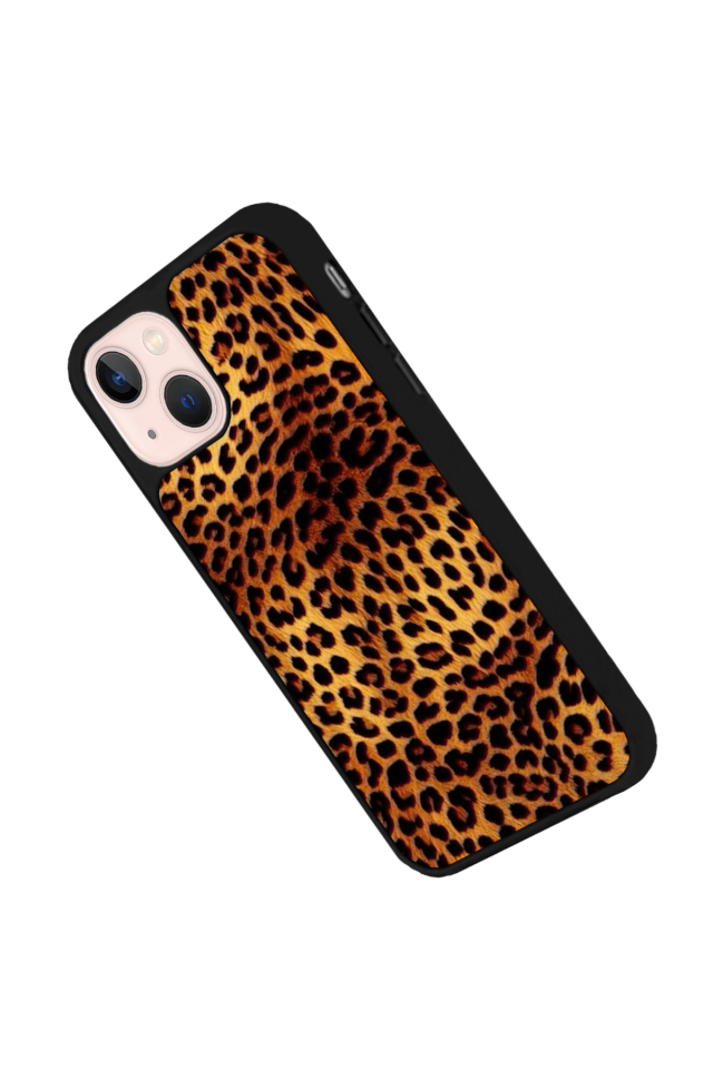 iPhone 13/14 Uyumlu Leopar Tasarımlı Glossy Premium Kılıf
