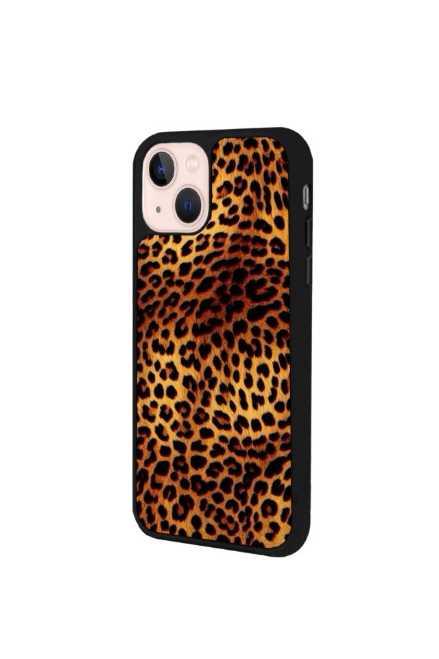 iPhone 13/14 Uyumlu Leopar Tasarımlı Glossy Premium Kılıf