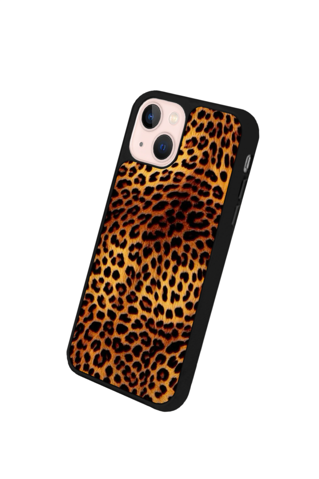 iPhone 13/14 Uyumlu Leopar Tasarımlı Glossy Premium Kılıf