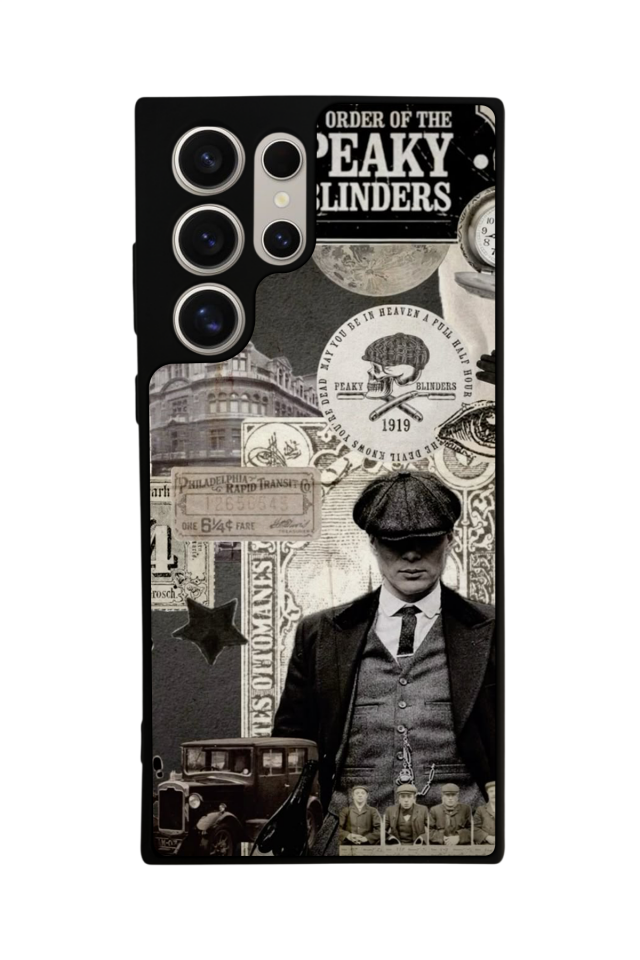 Samsung Galaxy S22 Ultra Uyumlu Peaky Blinders Tasarımlı Glossy Premium Kılıf