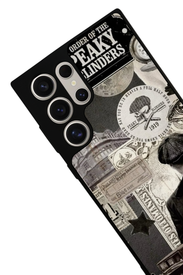 Samsung Galaxy S22 Ultra Uyumlu Peaky Blinders Tasarımlı Glossy Premium Kılıf