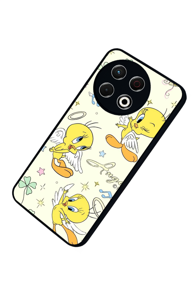 Tecno Spark 30 Pro Uyumlu Tweety Tasarımlı Glossy Premium Kılıf