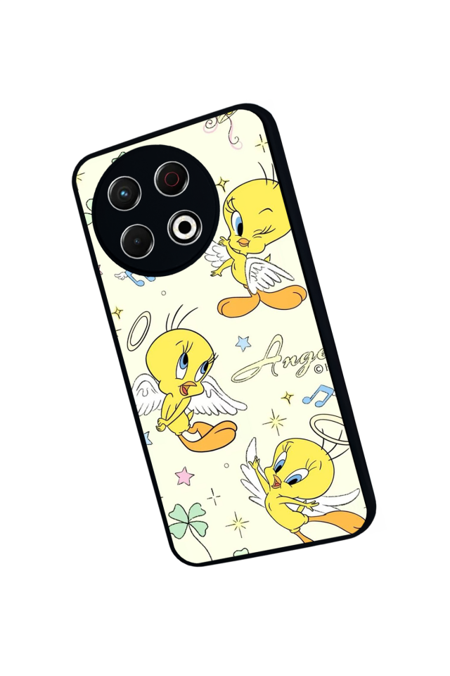 Tecno Spark 30 Pro Uyumlu Tweety Tasarımlı Glossy Premium Kılıf
