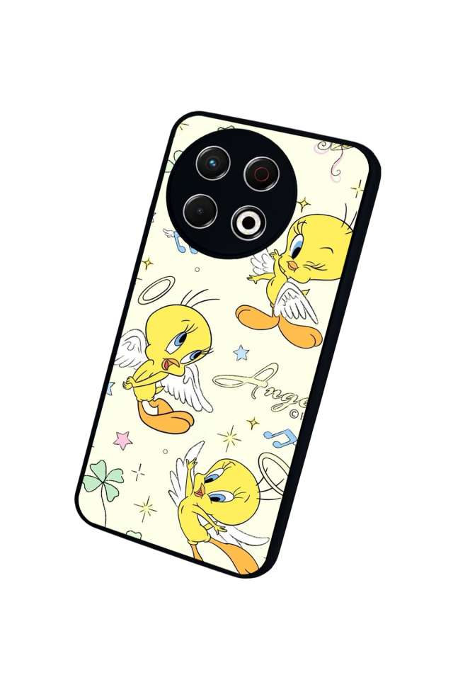 Tecno Spark 30 Pro Uyumlu Tweety Tasarımlı Glossy Premium Kılıf