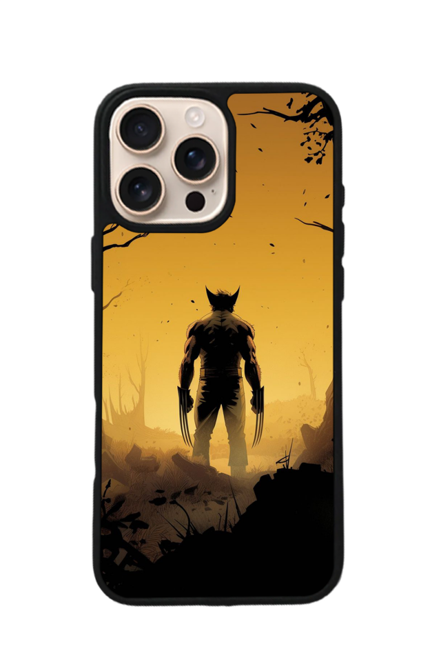 iPhone 16 Pro Uyumlu Wolverine Tasarımlı Glossy Premium Kılıf