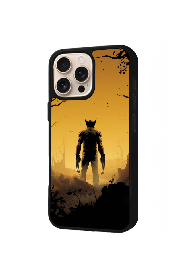 iPhone 16 Pro Uyumlu Wolverine Tasarımlı Glossy Premium Kılıf