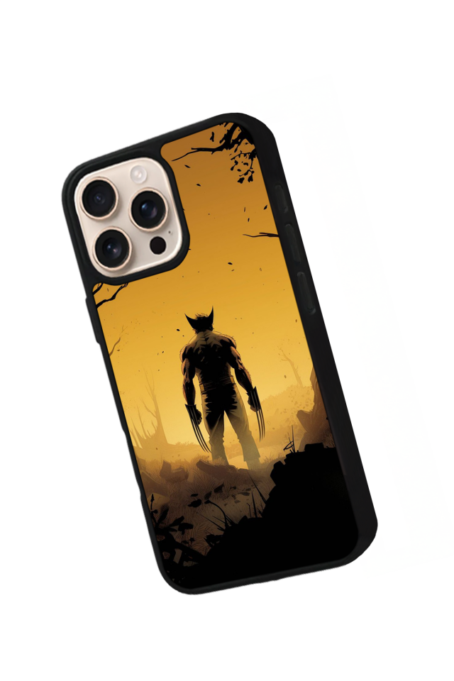 iPhone 16 Pro Uyumlu Wolverine Tasarımlı Glossy Premium Kılıf