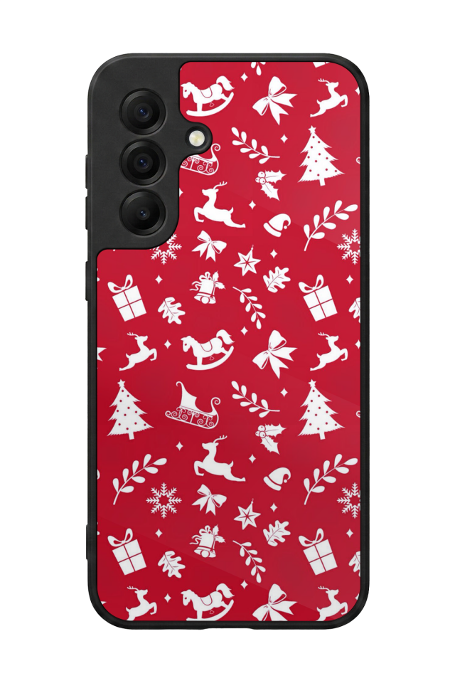 Samsung Galaxy A17 Uyumlu Yilbasi Christmas Tasarımlı Glossy Premium Kılıf