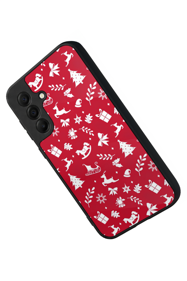 Samsung Galaxy A17 Uyumlu Yilbasi Christmas Tasarımlı Glossy Premium Kılıf