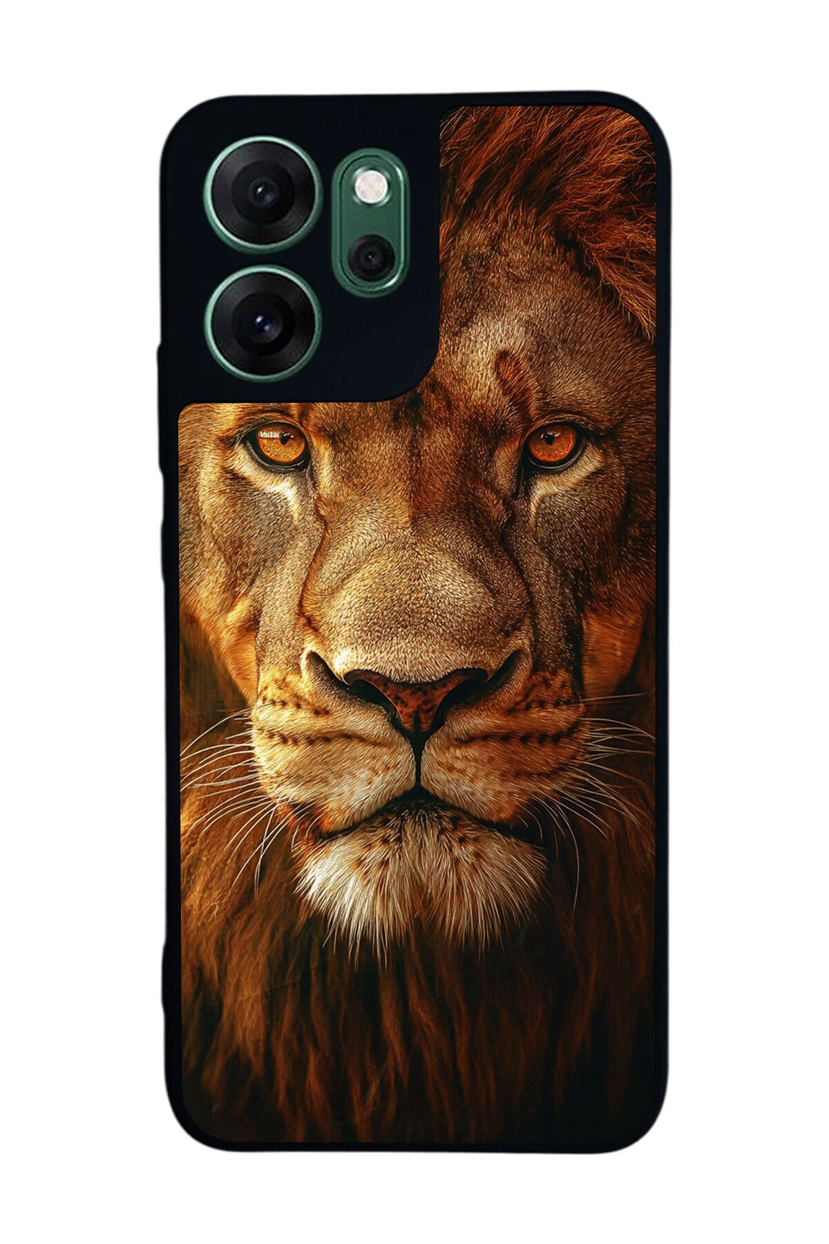 Oppo Reno 14F Uyumlu Aslan Tasarımlı Glossy Premium Kılıf