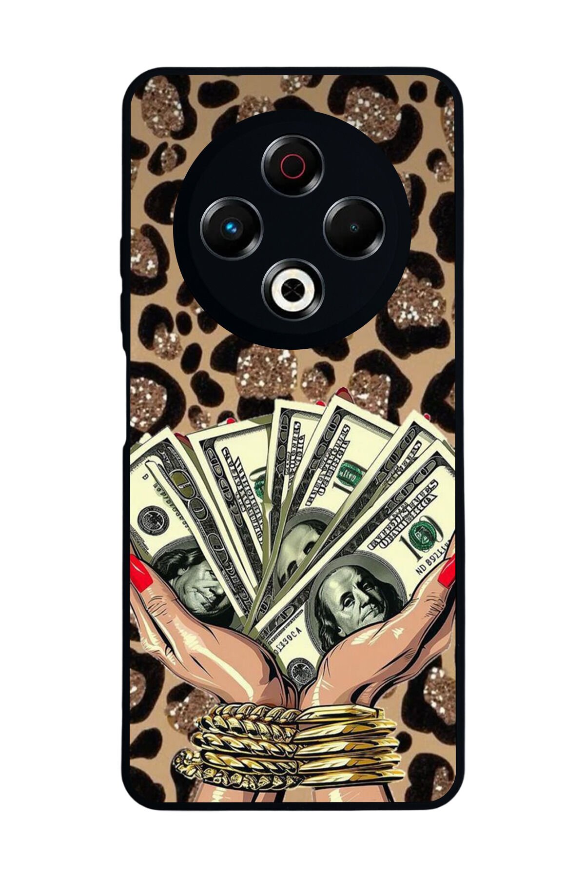 Tecno Spark 30 Uyumlu Para Tasarımlı Glossy Premium Kılıf