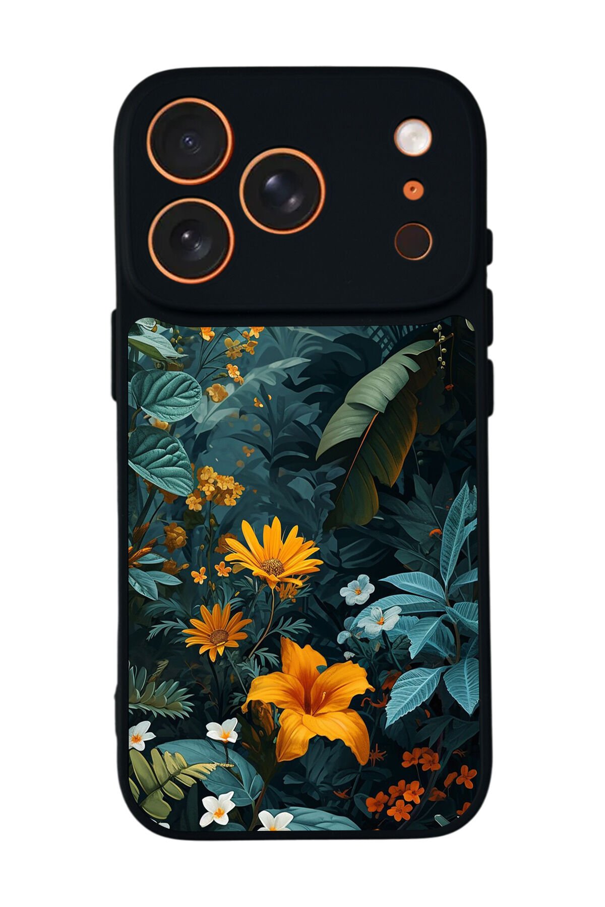 iPhone 17 Pro Uyumlu Botanik Tasarımlı Glossy Premium Kılıf
