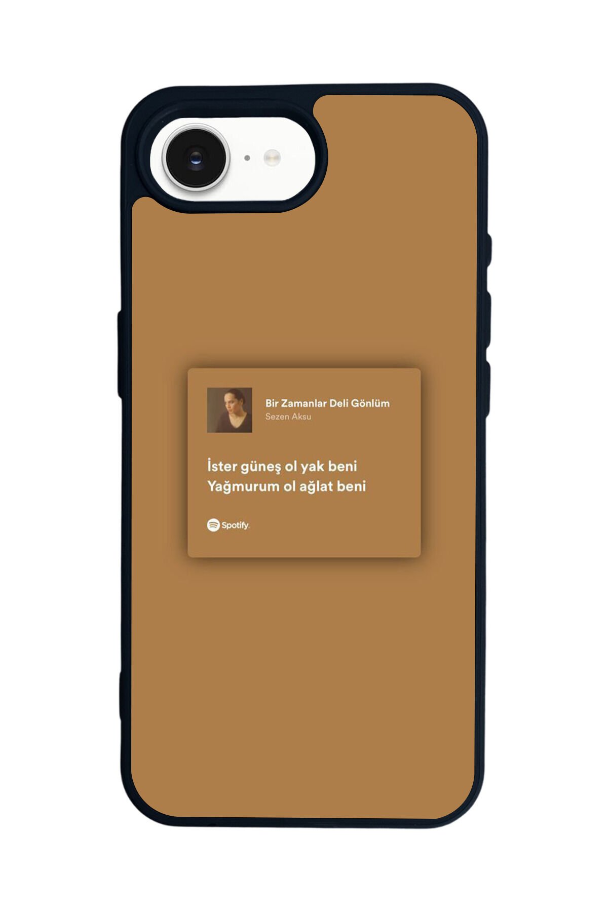 iPhone 16E Uyumlu Sarki Sozleri Tasarımlı Glossy Premium Kılıf