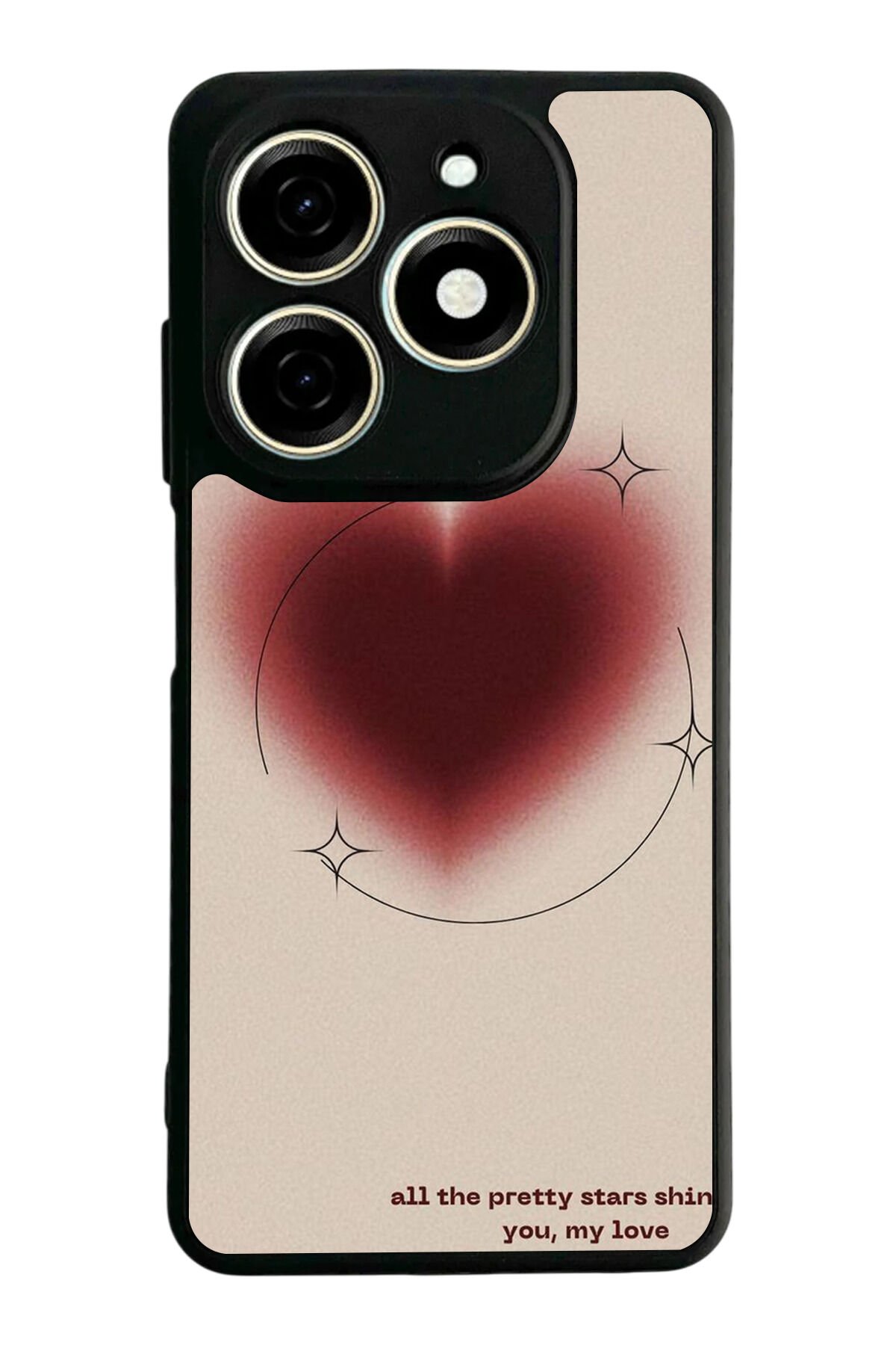 Infınıx Smart 8 Pro Uyumlu Kalp Love Tasarımlı Glossy Premium Kılıf