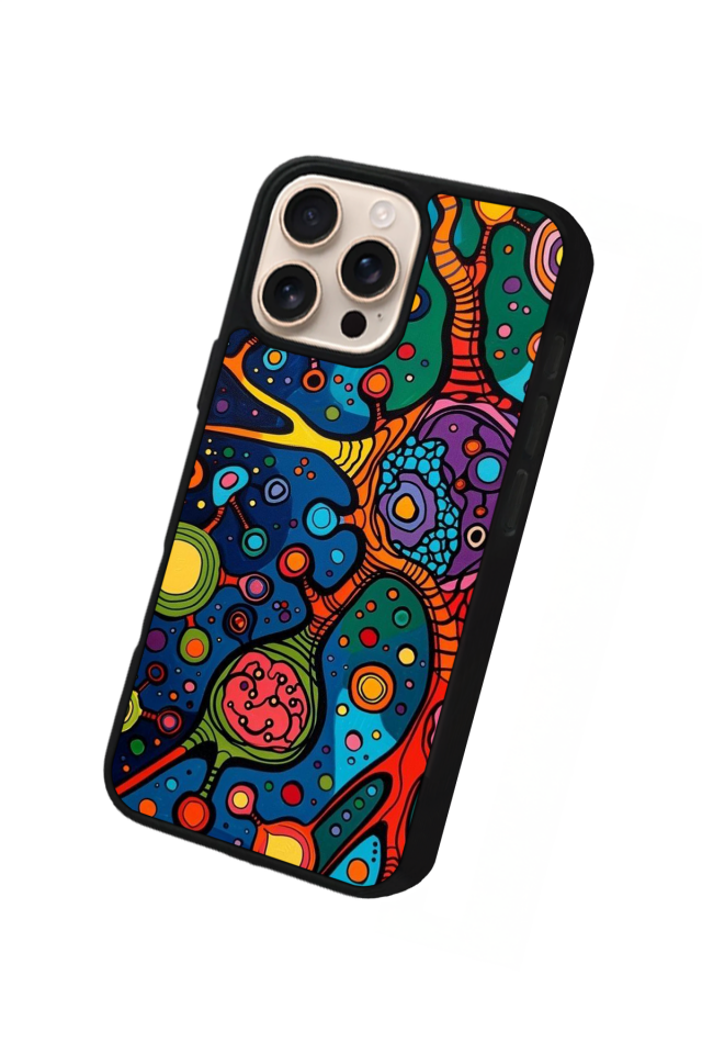 iPhone 14 Pro Max Uyumlu Abstract Tasarımlı Glossy Premium Kılıf