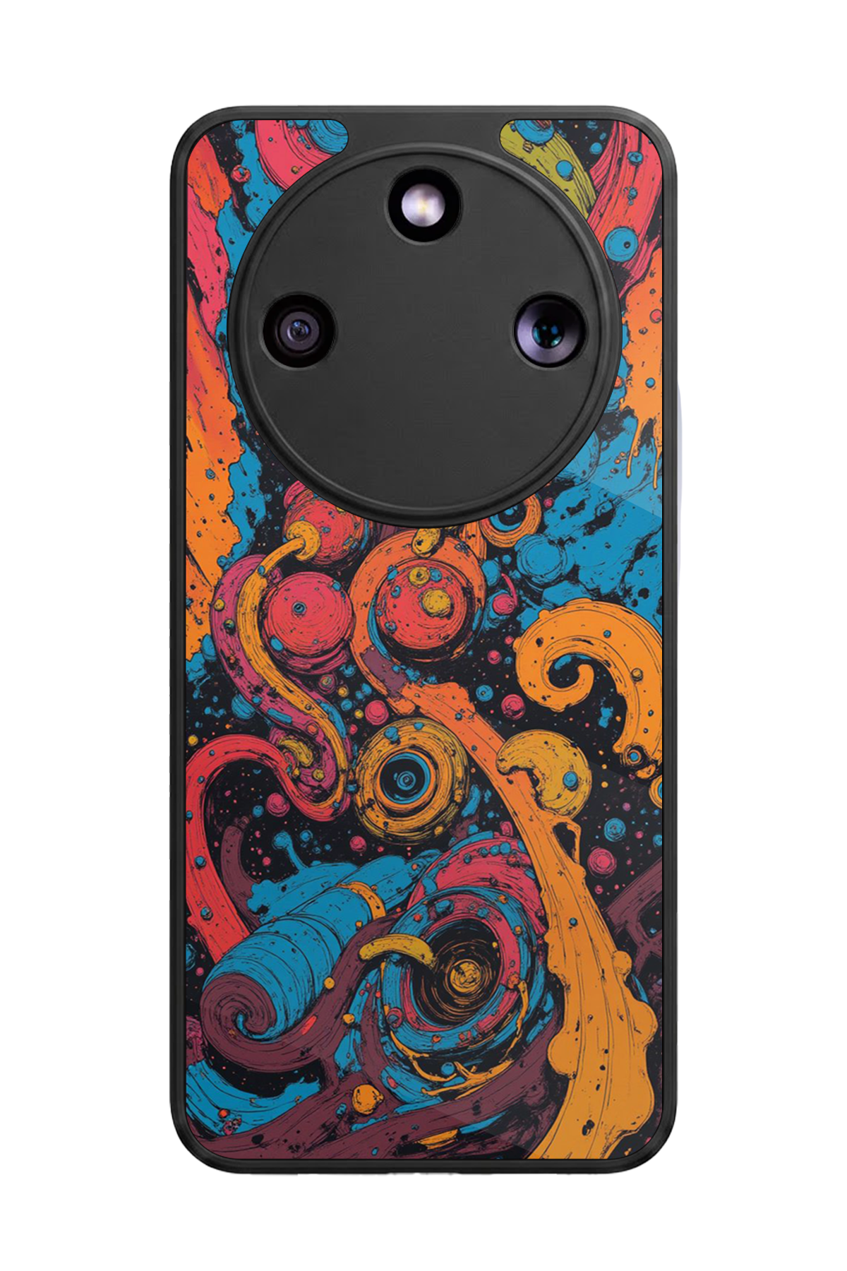 Honor Magic 8 Lite Uyumlu Abstract Tasarımlı Glossy Premium Kılıf