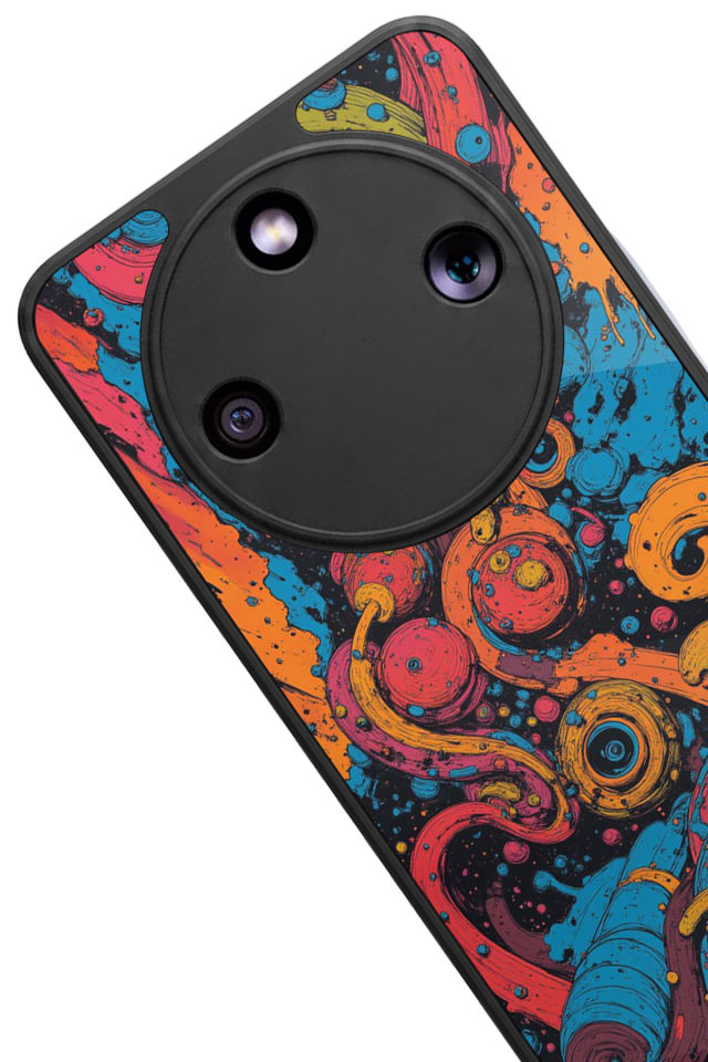 Honor Magic 8 Lite Uyumlu Abstract Tasarımlı Glossy Premium Kılıf