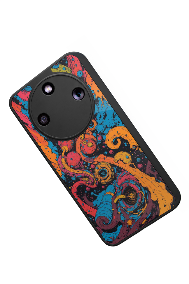 Honor Magic 8 Lite Uyumlu Abstract Tasarımlı Glossy Premium Kılıf