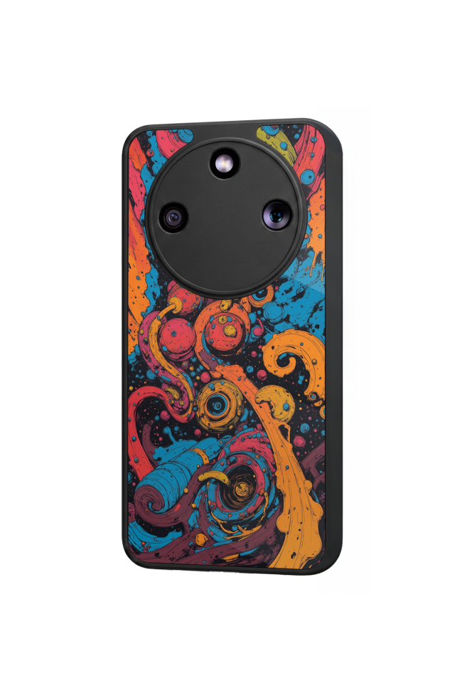 Honor Magic 8 Lite Uyumlu Abstract Tasarımlı Glossy Premium Kılıf