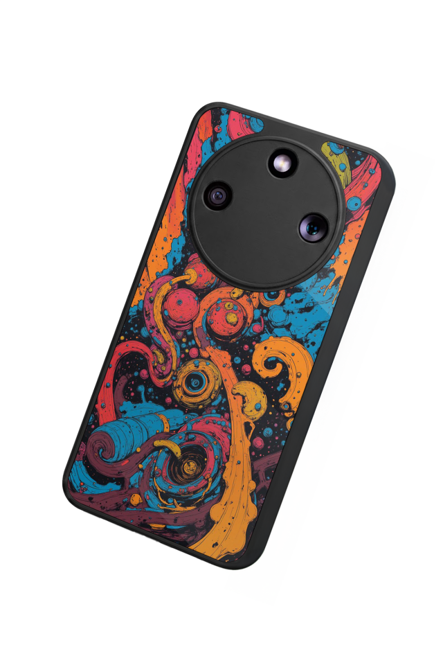 Honor Magic 8 Lite Uyumlu Abstract Tasarımlı Glossy Premium Kılıf