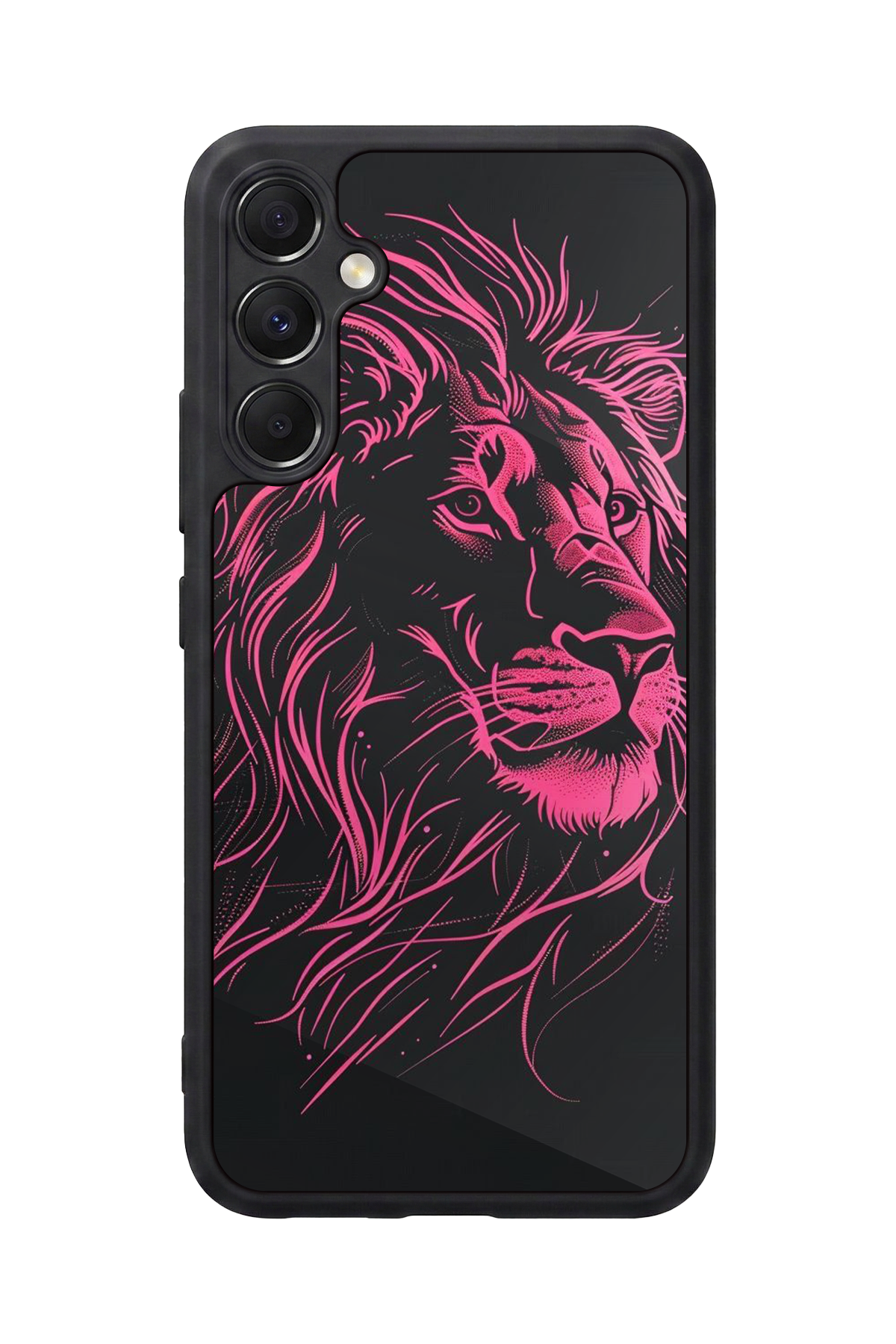 Samsung Galaxy A34 Uyumlu Aslan Tasarımlı Glossy Premium Kılıf