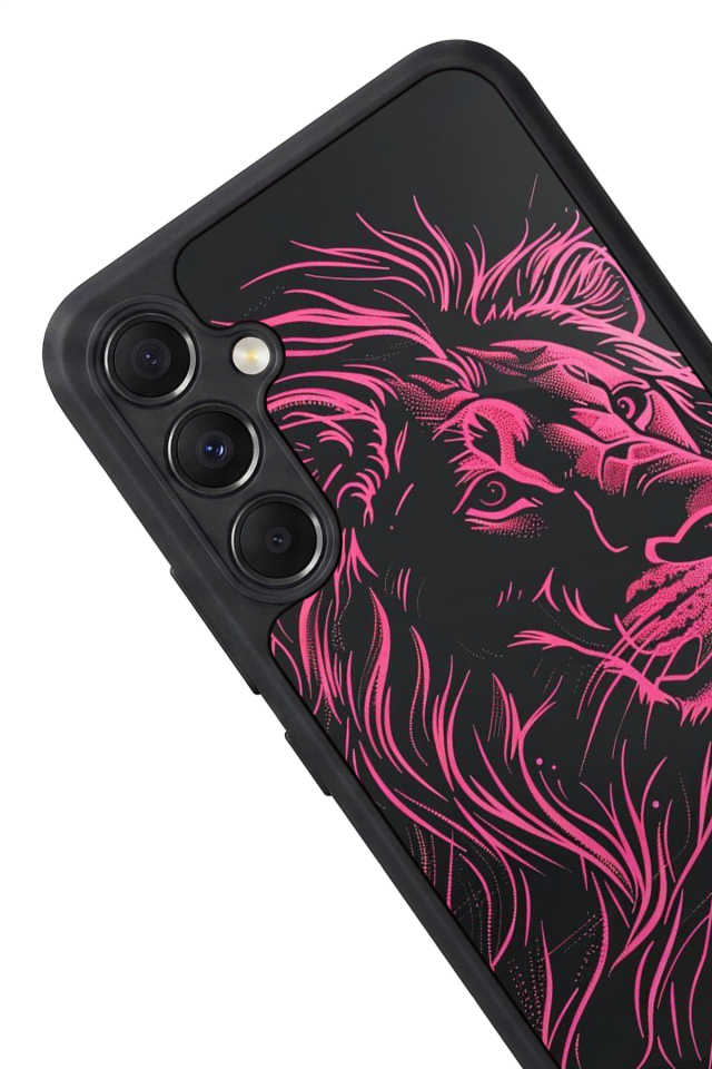 Samsung Galaxy A34 Uyumlu Aslan Tasarımlı Glossy Premium Kılıf