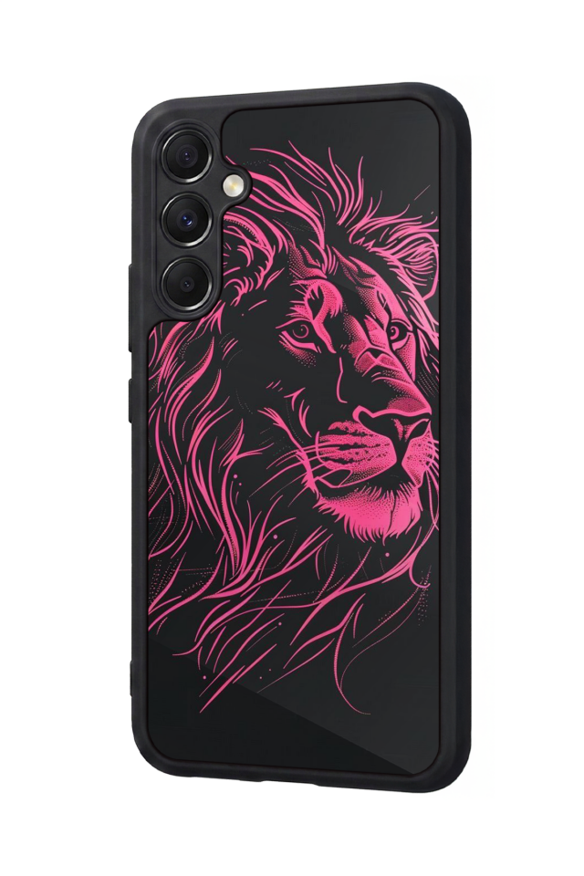 Samsung Galaxy A34 Uyumlu Aslan Tasarımlı Glossy Premium Kılıf