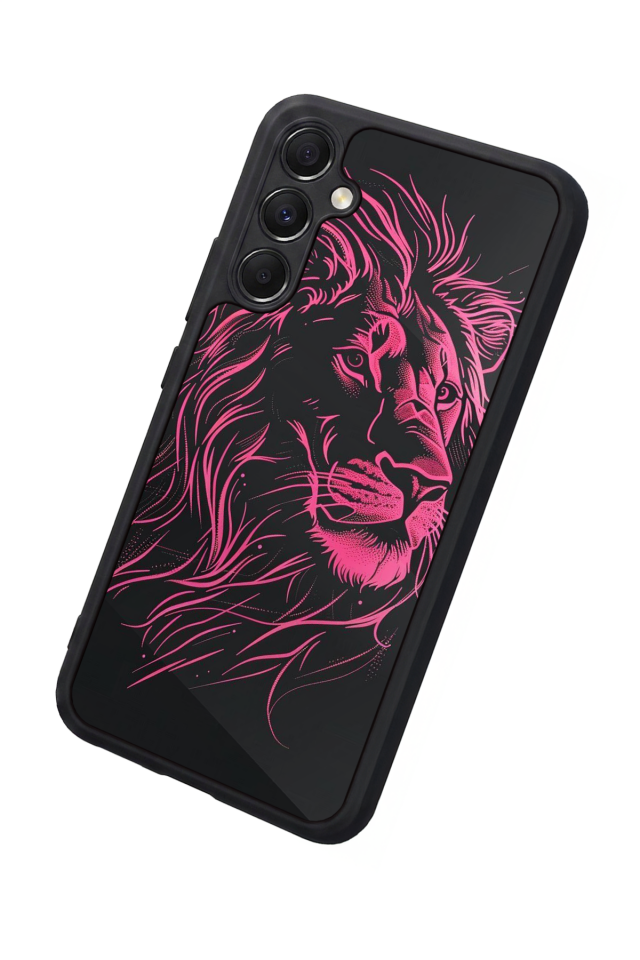 Samsung Galaxy A34 Uyumlu Aslan Tasarımlı Glossy Premium Kılıf