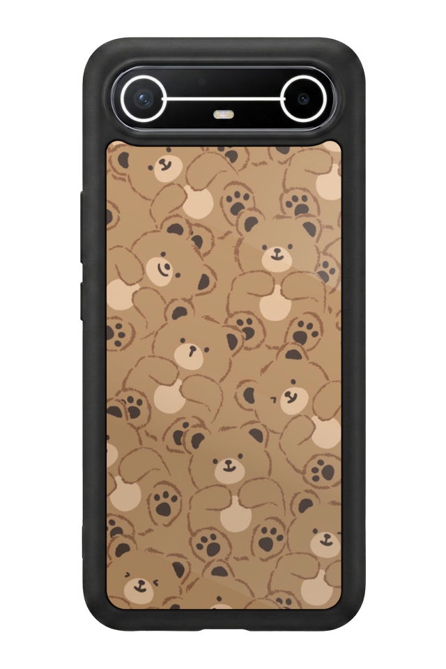 Tecno Spark Slim 5G Uyumlu Ayı Tasarımlı Glossy Premium Kılıf