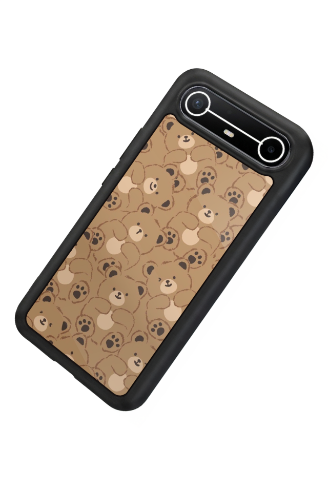 Tecno Spark Slim 5G Uyumlu Ayı Tasarımlı Glossy Premium Kılıf