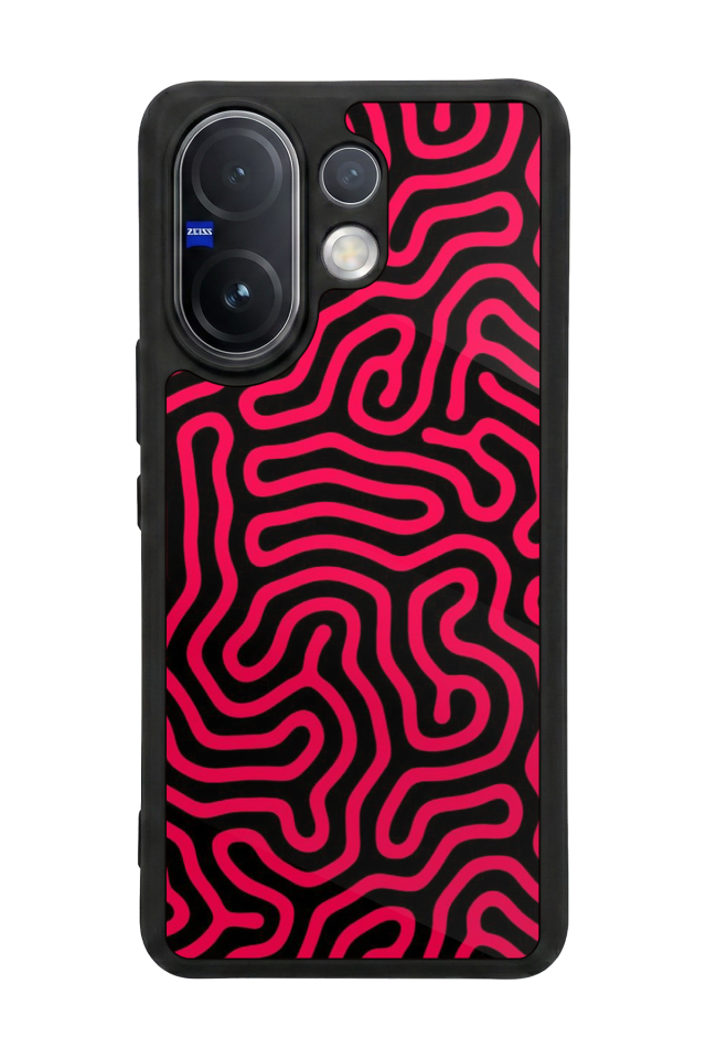 Vivo V60 Uyumlu Çizgi Sanatı Tasarımlı Glossy Premium Kılıf