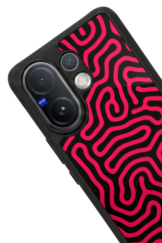 Vivo V60 Uyumlu Çizgi Sanatı Tasarımlı Glossy Premium Kılıf