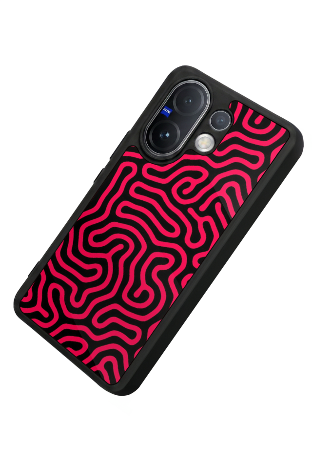 Vivo V60 Uyumlu Çizgi Sanatı Tasarımlı Glossy Premium Kılıf