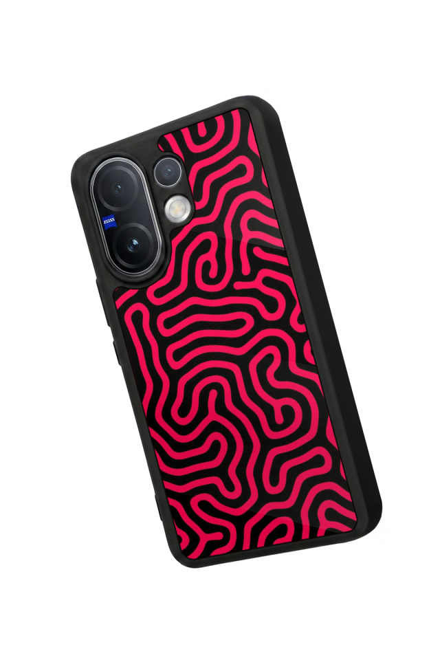 Vivo V60 Uyumlu Çizgi Sanatı Tasarımlı Glossy Premium Kılıf