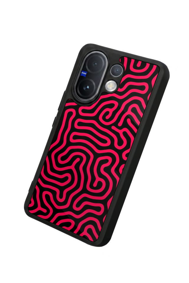 Vivo V60 Uyumlu Çizgi Sanatı Tasarımlı Glossy Premium Kılıf