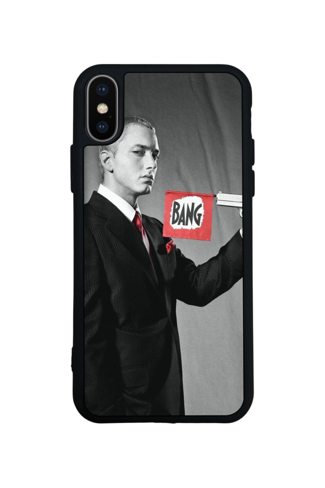 iPhone XS Max Uyumlu Eminem Tasarımlı Glossy Premium Kılıf