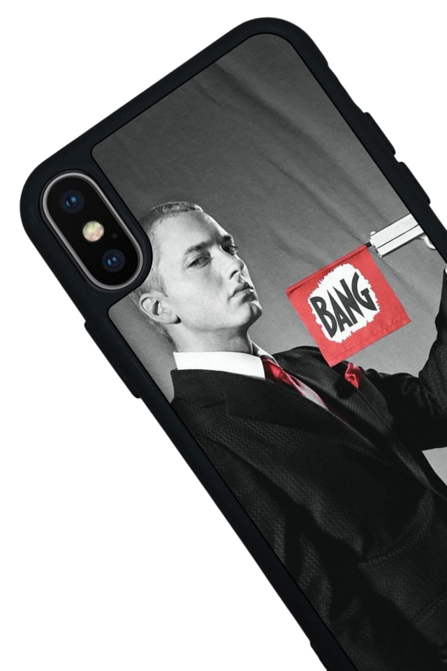 iPhone XS Max Uyumlu Eminem Tasarımlı Glossy Premium Kılıf
