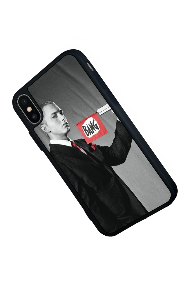 iPhone XS Max Uyumlu Eminem Tasarımlı Glossy Premium Kılıf