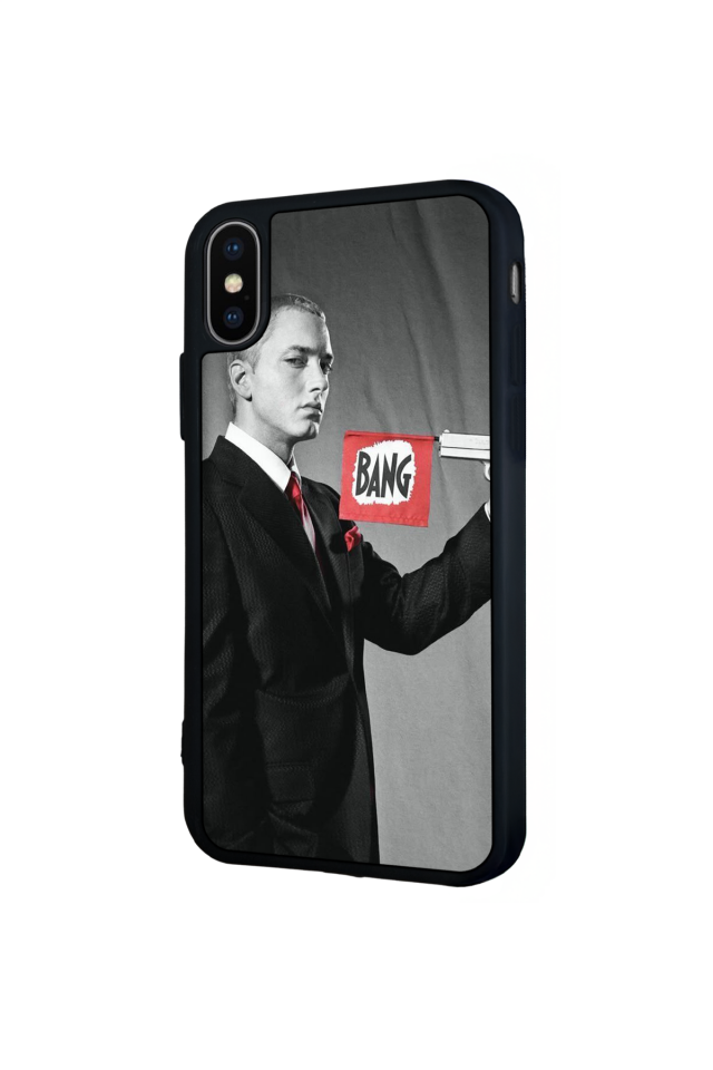 iPhone XS Max Uyumlu Eminem Tasarımlı Glossy Premium Kılıf