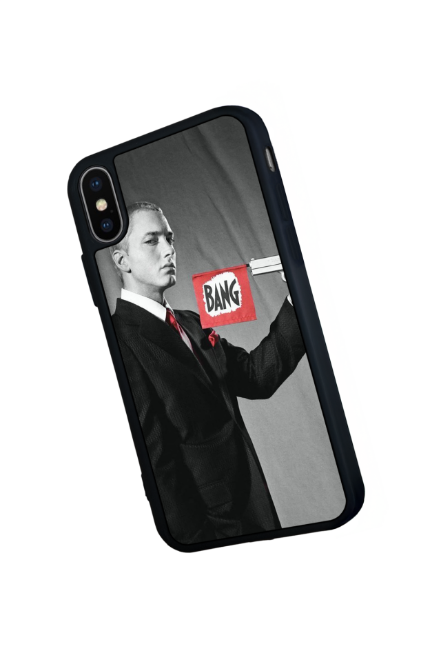 iPhone XS Max Uyumlu Eminem Tasarımlı Glossy Premium Kılıf
