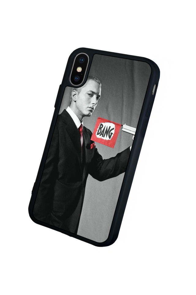 iPhone XS Max Uyumlu Eminem Tasarımlı Glossy Premium Kılıf