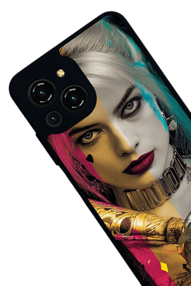 Reeder S23 Pro Max Uyumlu HarleyQueen Tasarımlı Glossy Premium Kılıf