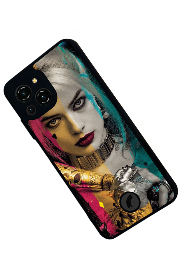 Reeder S23 Pro Max Uyumlu HarleyQueen Tasarımlı Glossy Premium Kılıf