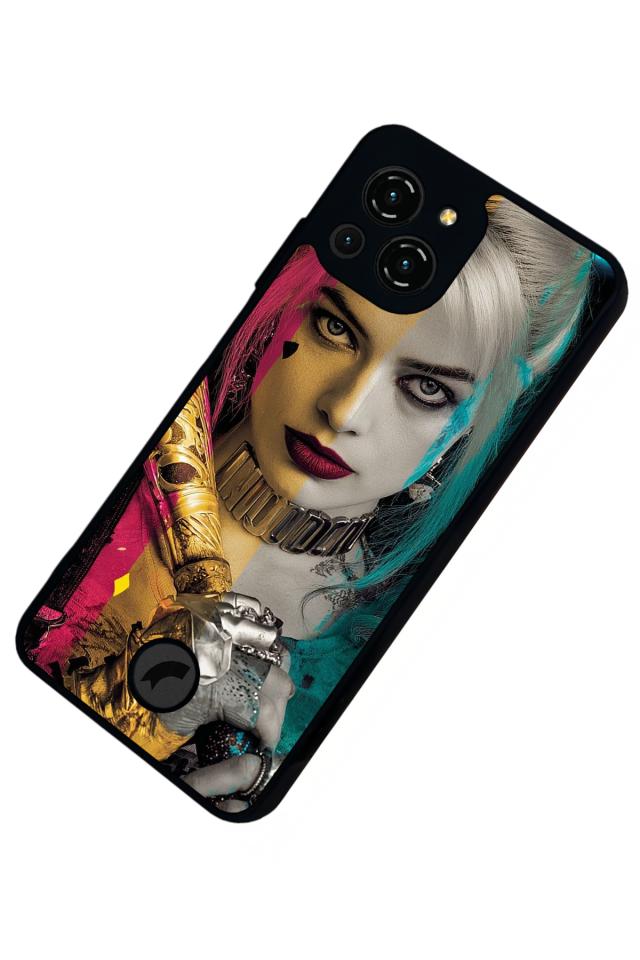 Reeder S23 Pro Max Uyumlu HarleyQueen Tasarımlı Glossy Premium Kılıf